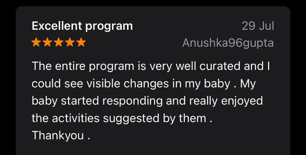 Testimonial from Anushka Gupta