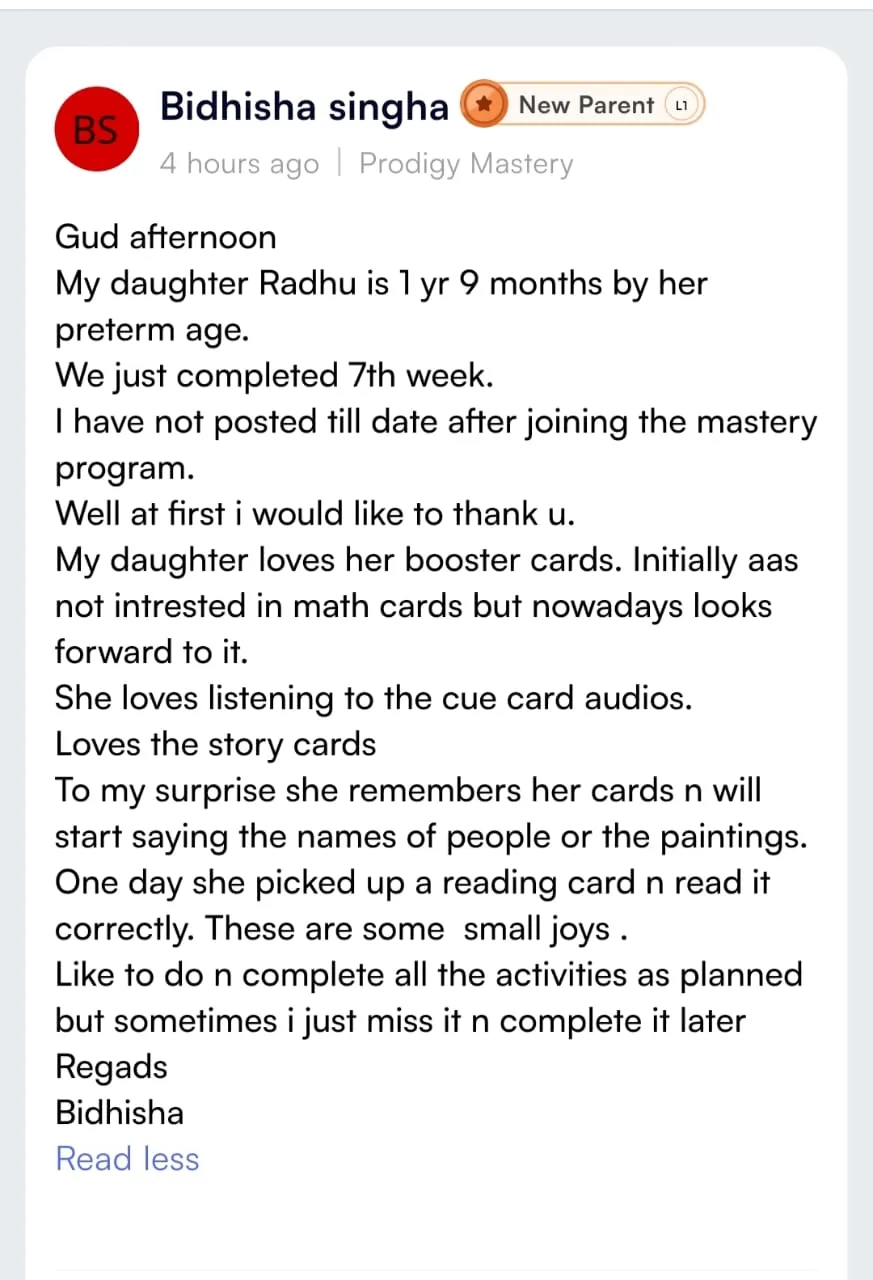 Testimonial from Bidhisha Singha