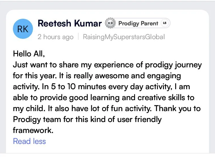 Testimonial from Reetesh Kumar