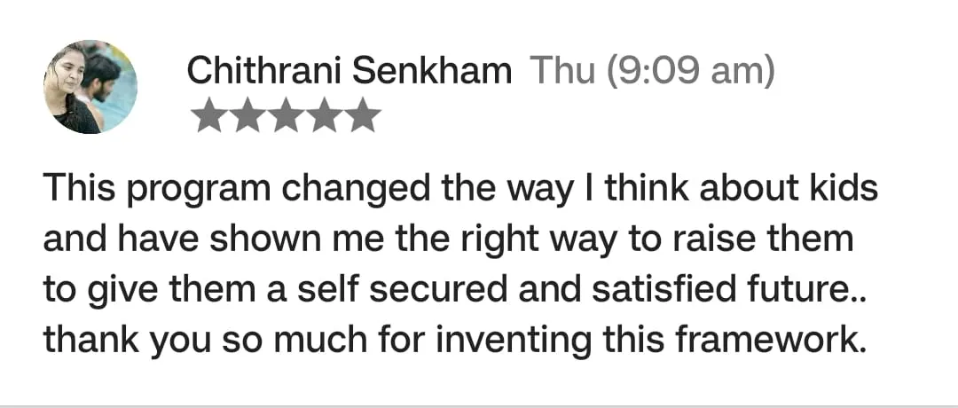 Testimonial from Chithrani Senkham
