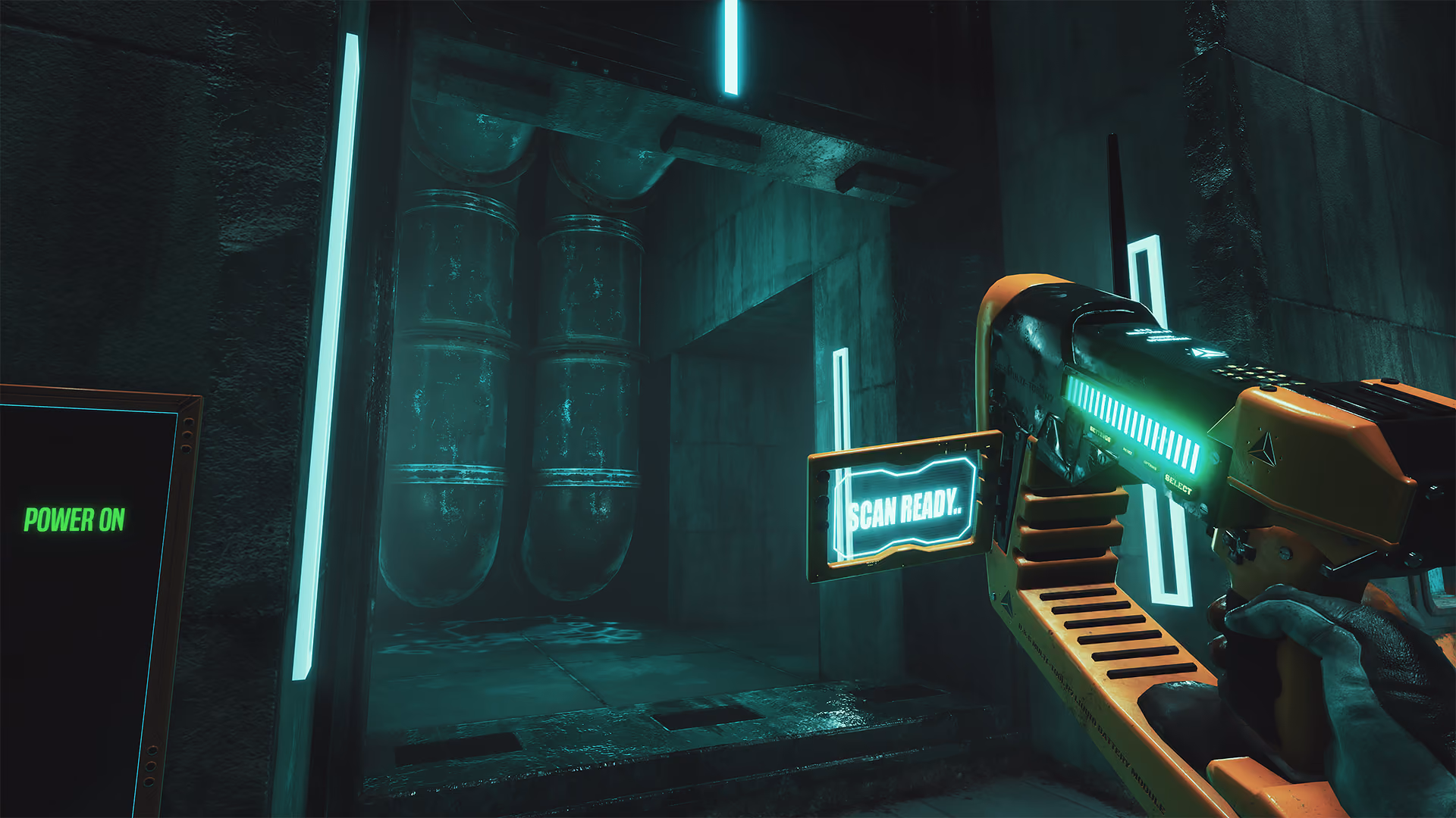 Screenshot of an open door