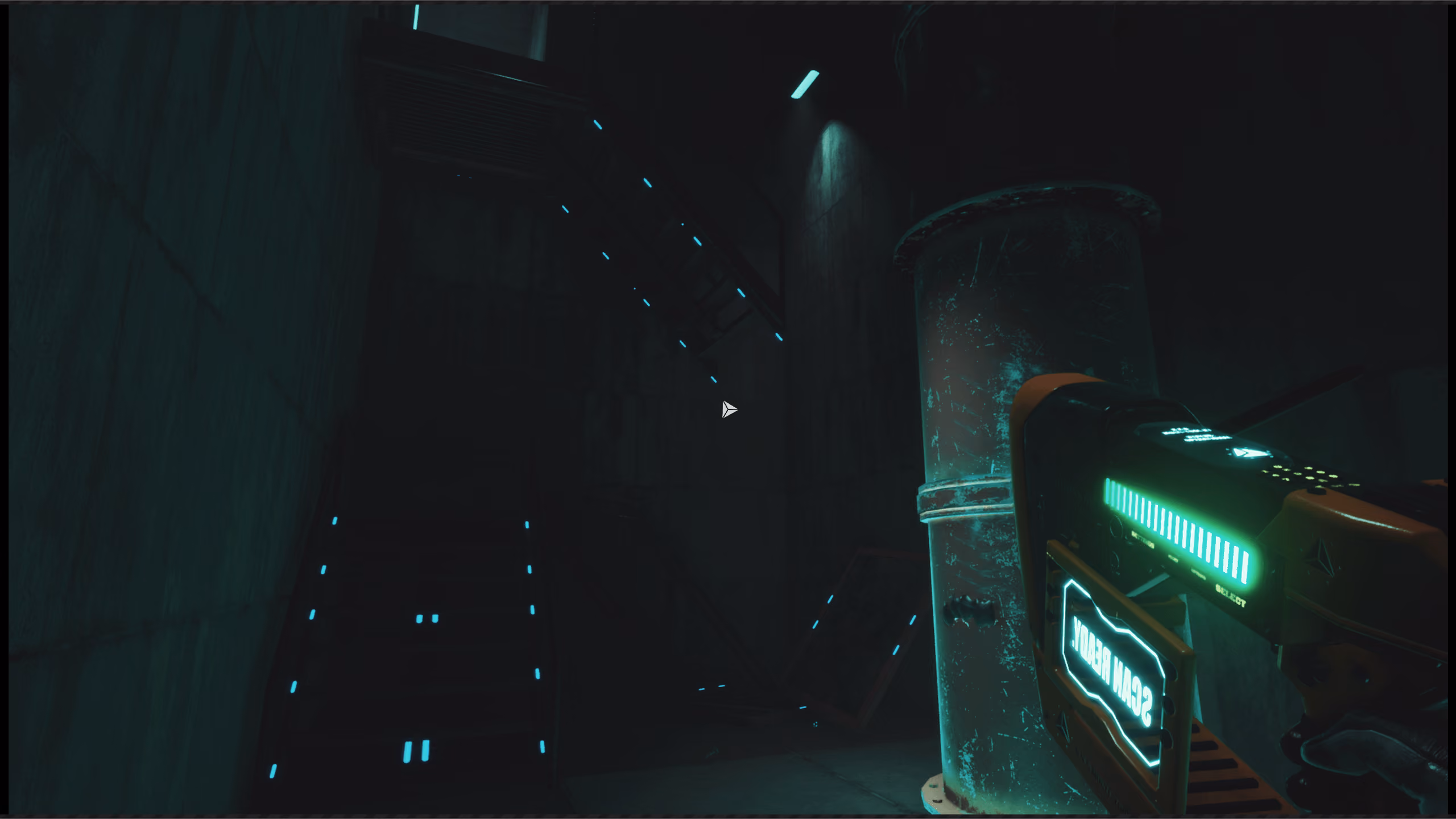 Screenshot of a broken staircase