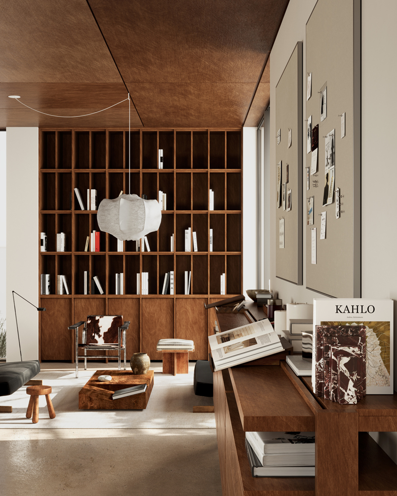 Residence Lumiere Home Office Interior Design Detail