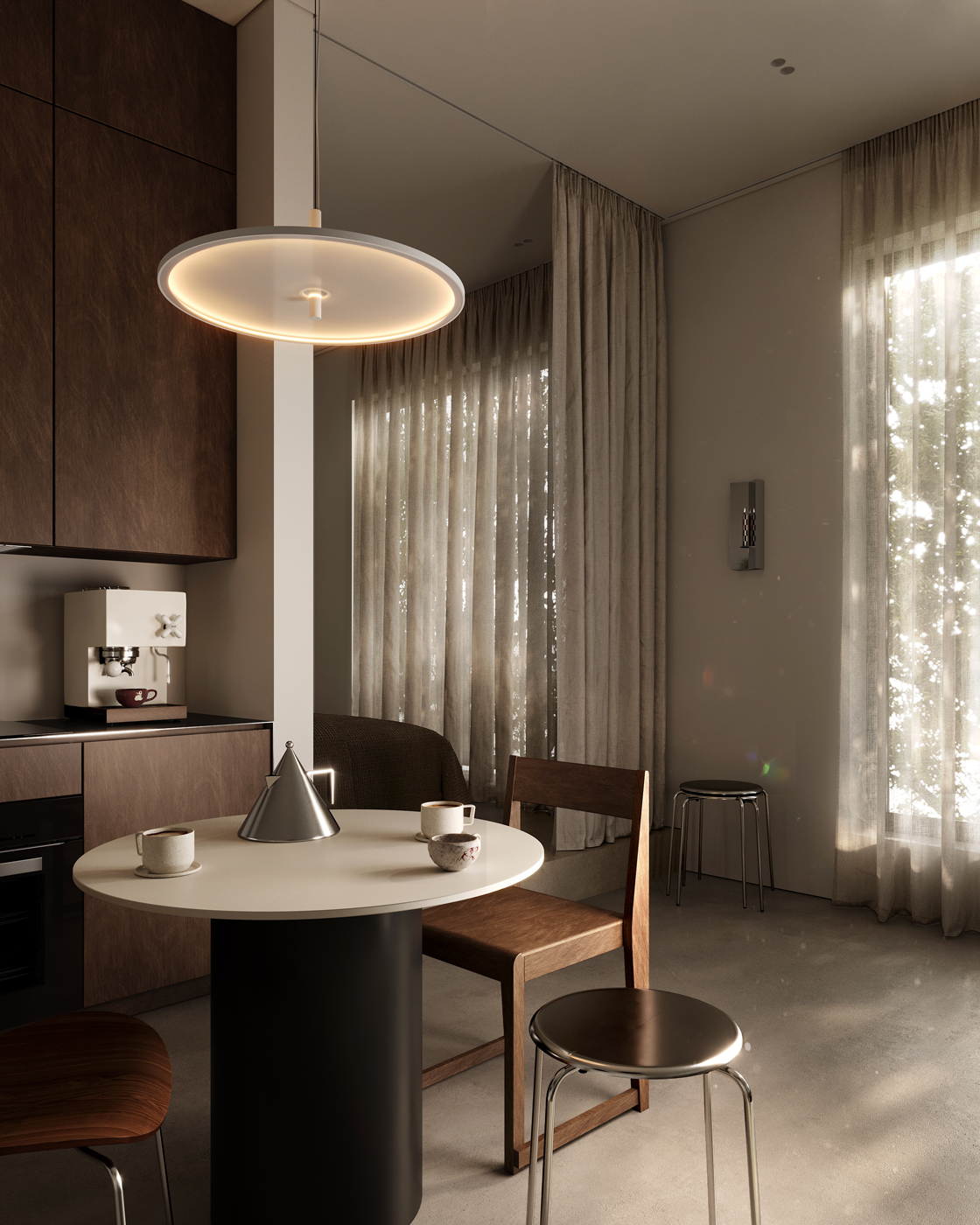Tiny Apartment Interior Design Dining Area