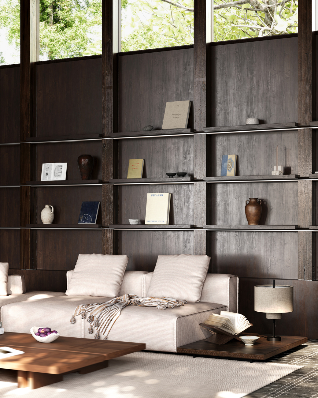 Oblik House Interior Design Living Area Detail