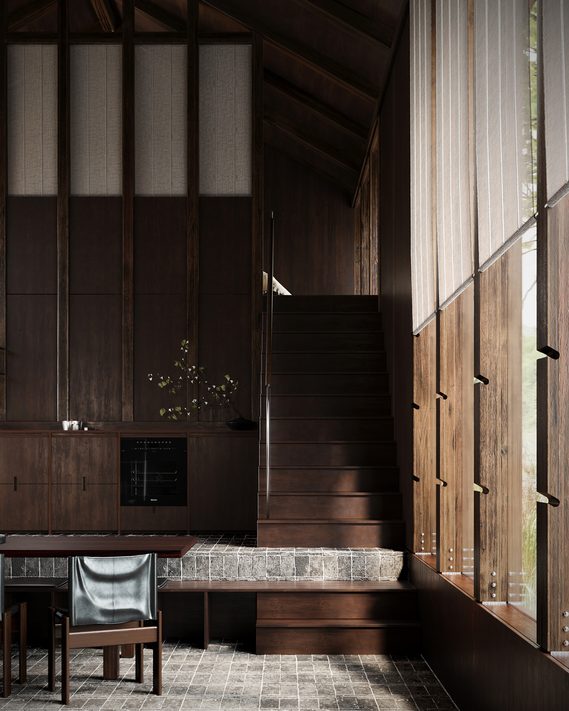 Oblik House Interior Design Living Area Detail