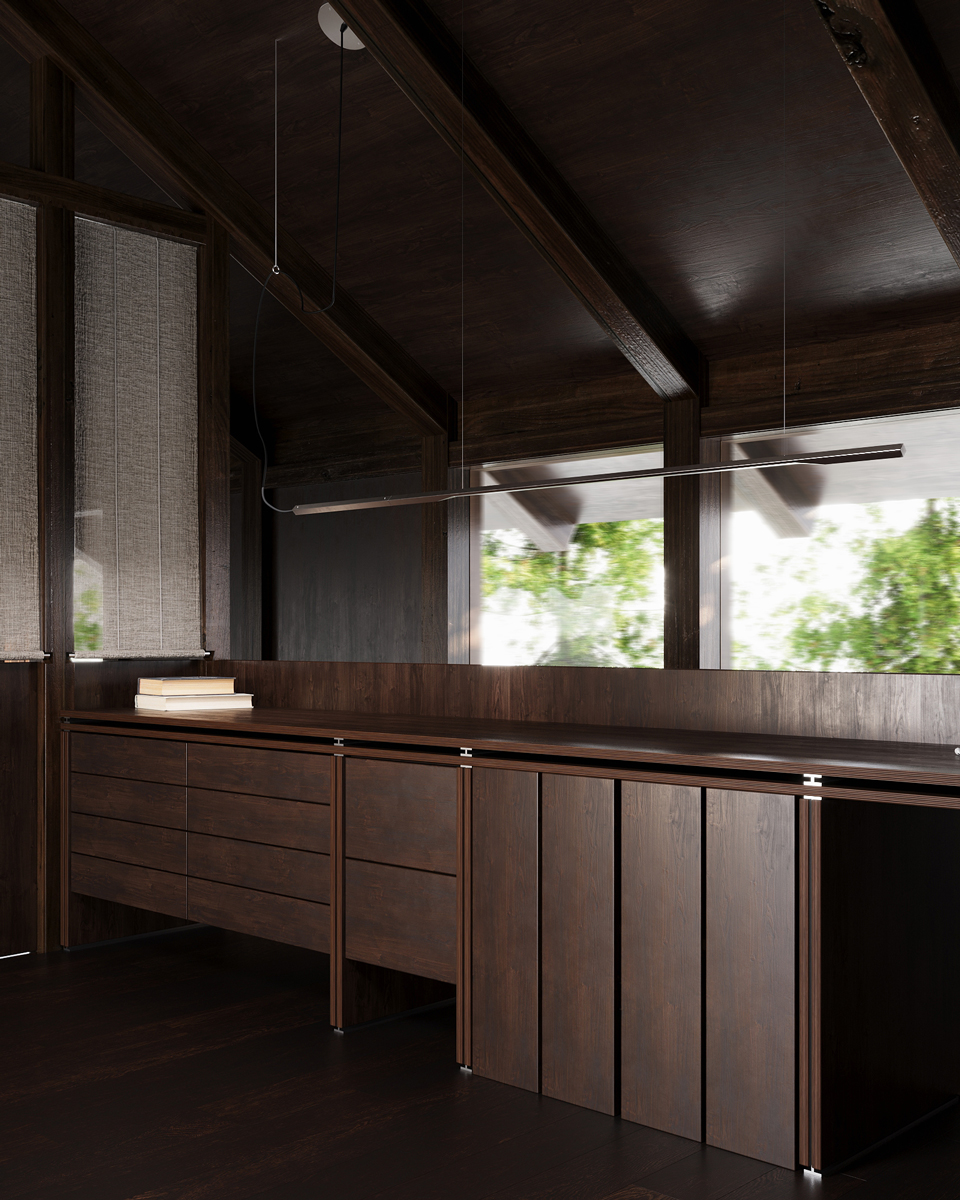 Oblik House Interior Design Master Bedroom Detail