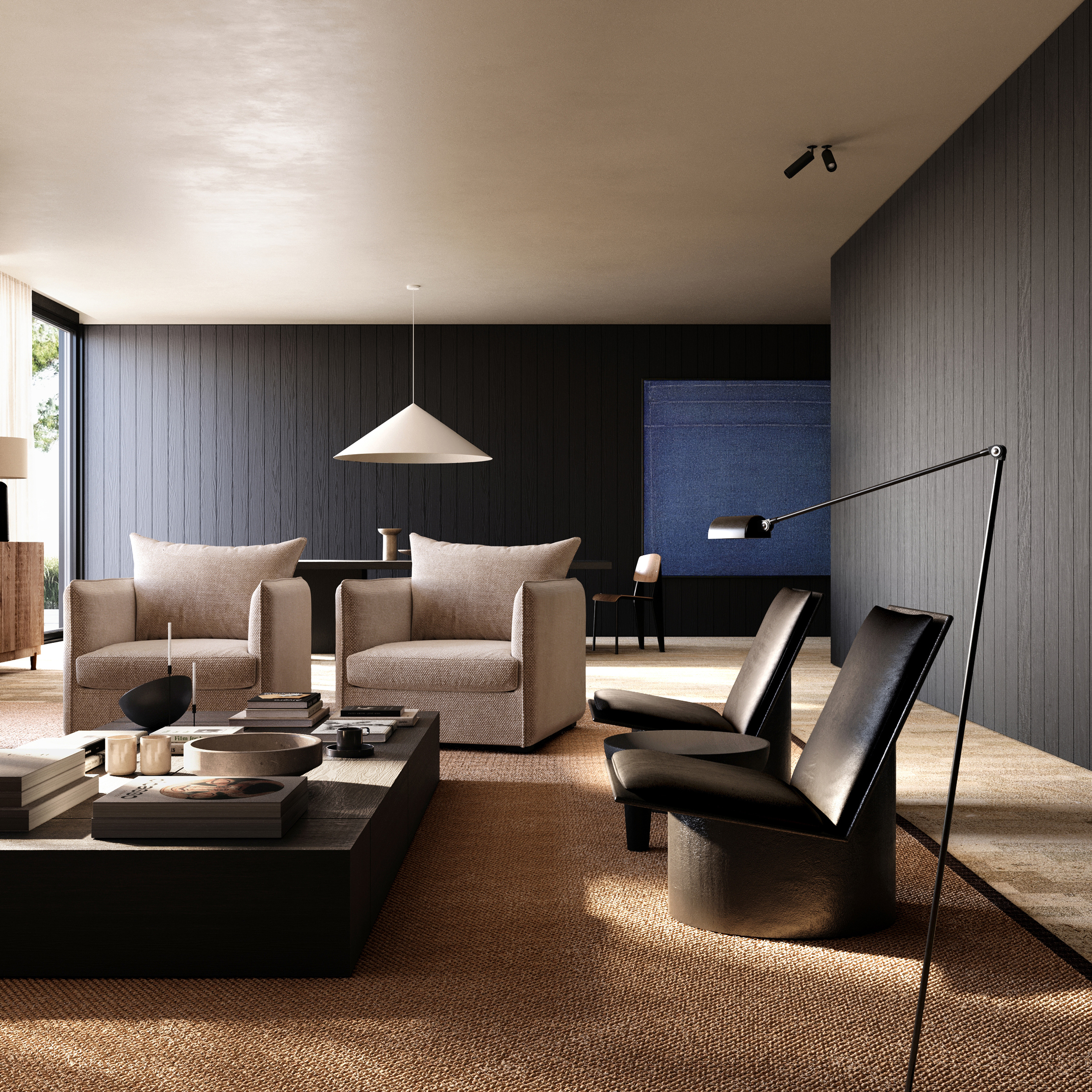 D Residence Interior Design Living Area