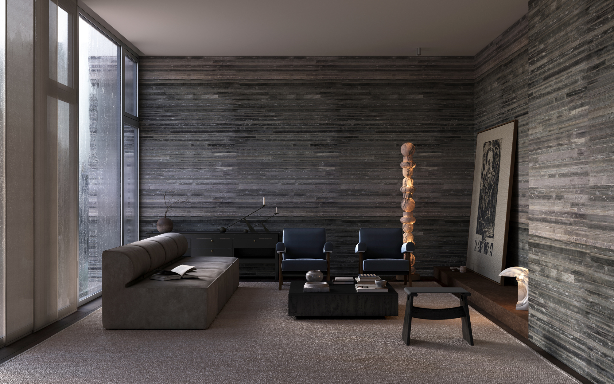 W Residence Interior Design Living Area