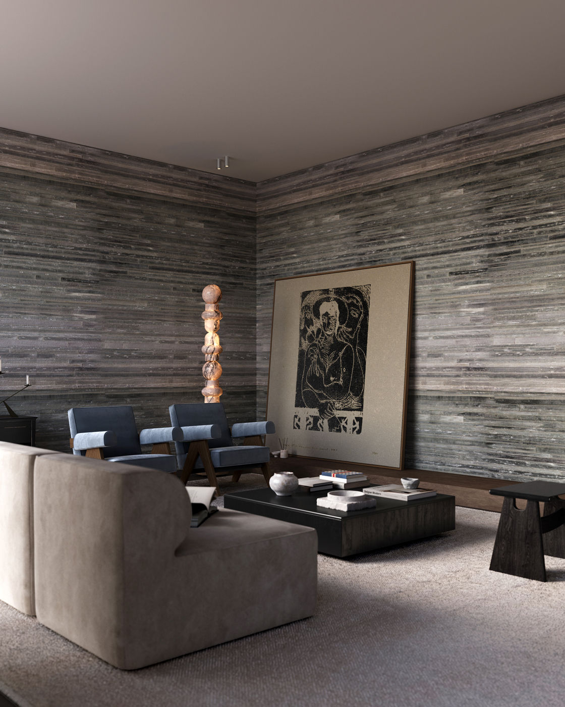 W Residence Interior Design Living Area Detail