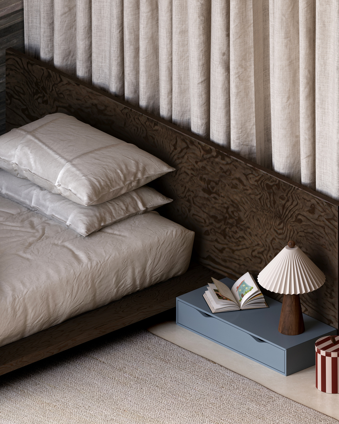 W Residence Interior Design Bedroom Detail