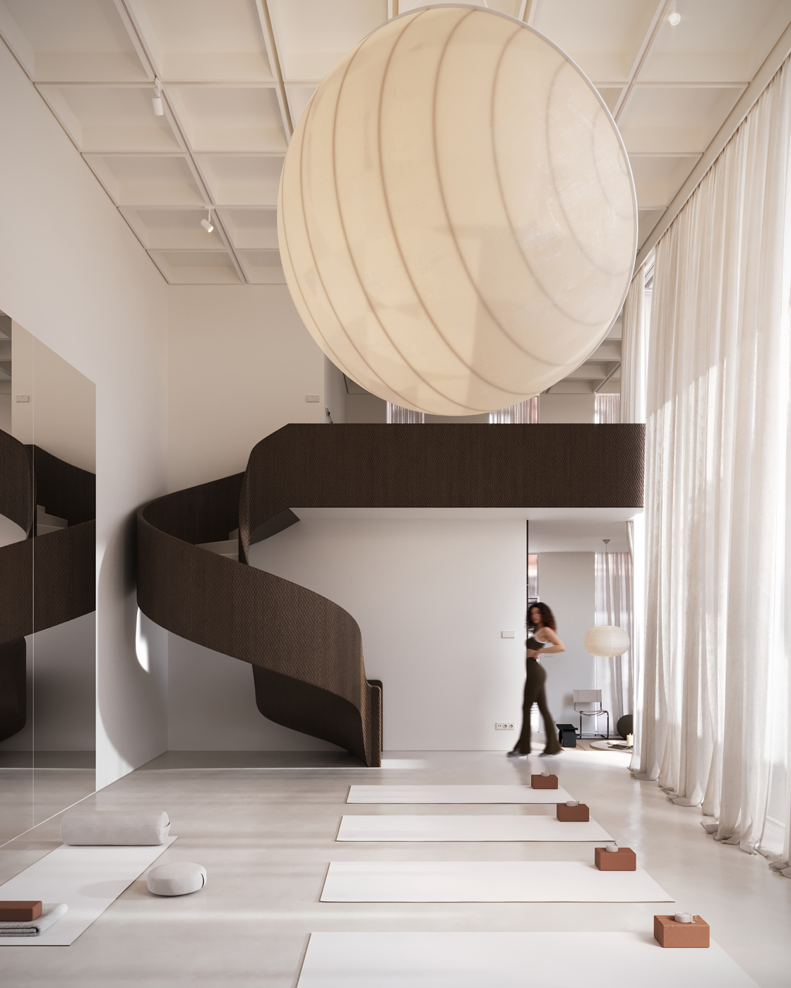 Yoga & Tea Studio Interior Design