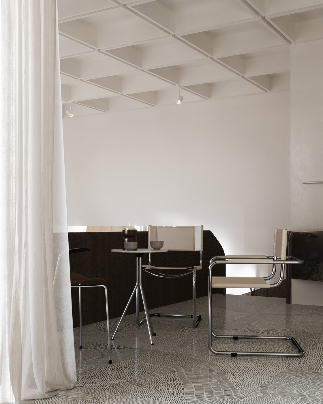 Yoga & Tea Studio Interior Design Detail
