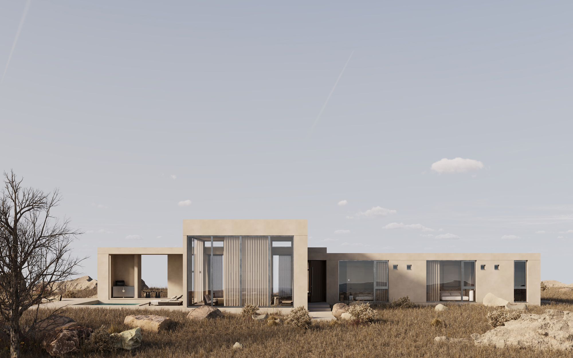 Retreat Villa Architecture Exterior View