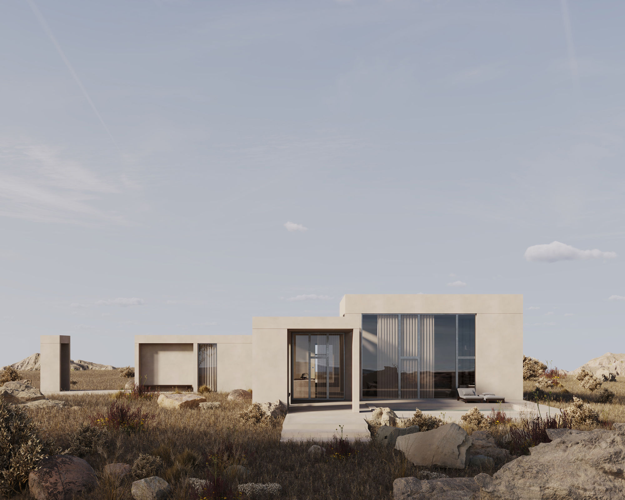 Retreat Villa Architecture Exterior View