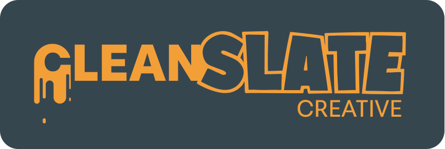 Clean Slate Creative, website designed by logo link
