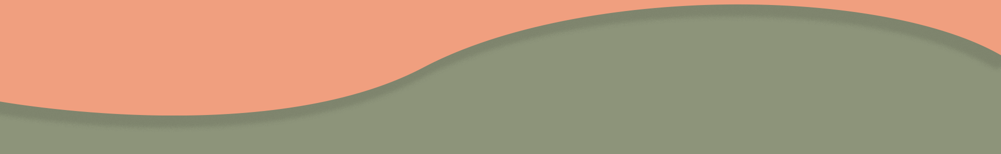 Abstract wavy design with a pink upper section and an olive green lower section.