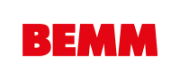 BEMM logo in bold red uppercase letters on white background.