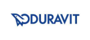 Duravit logo with stylized D and the word Duravit in blue.