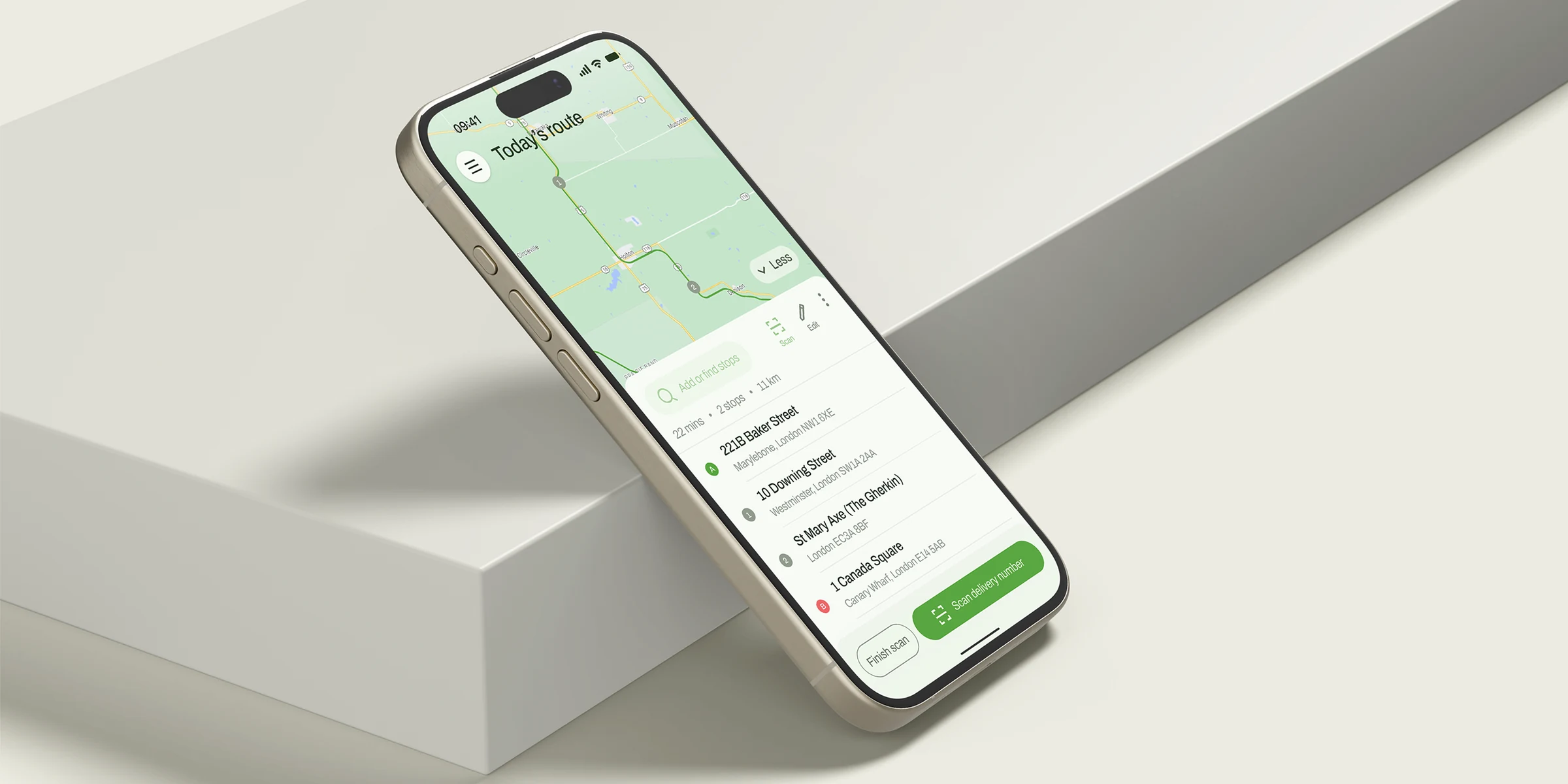Courier app on iPhone
