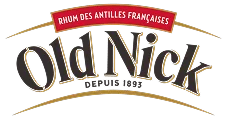 Logo Old Nick avec texte Rhum des Antilles Françaises en haut.