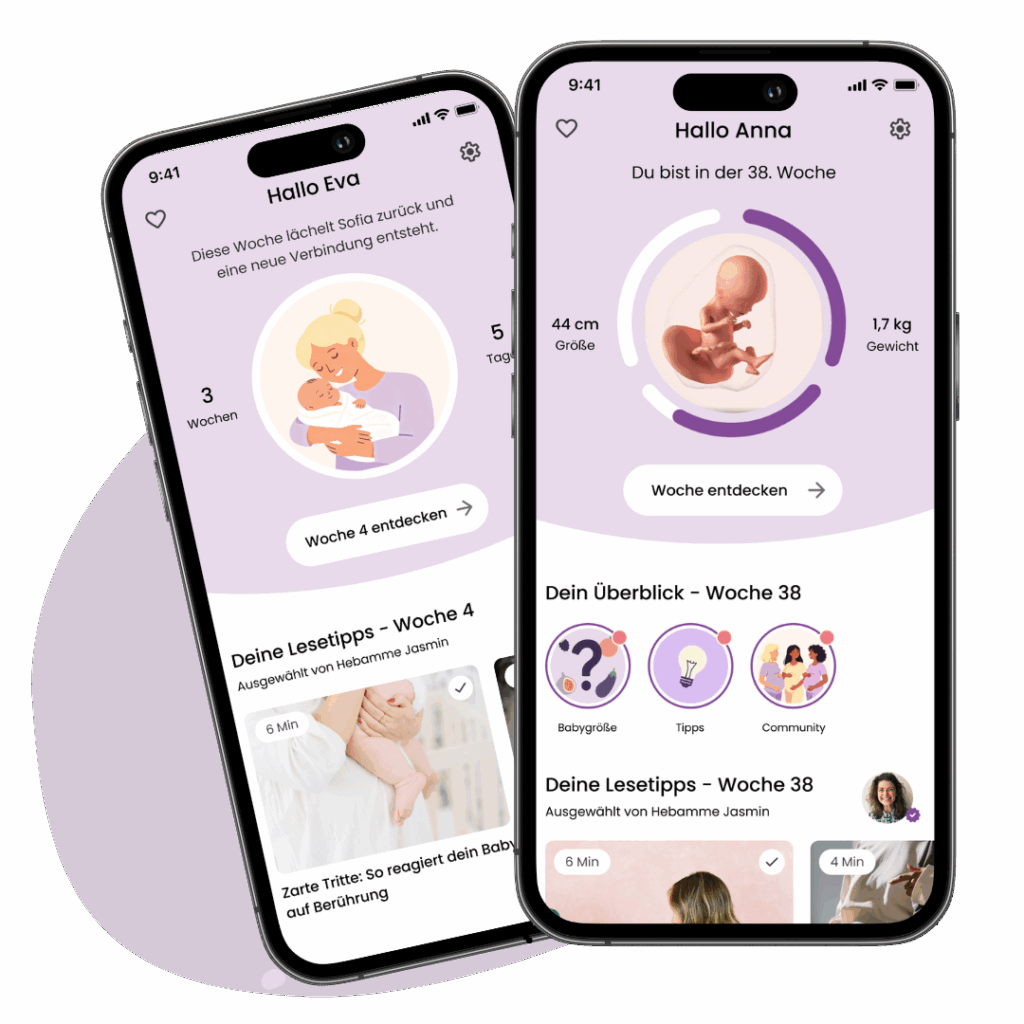 Schwangerschafts App und Mama App