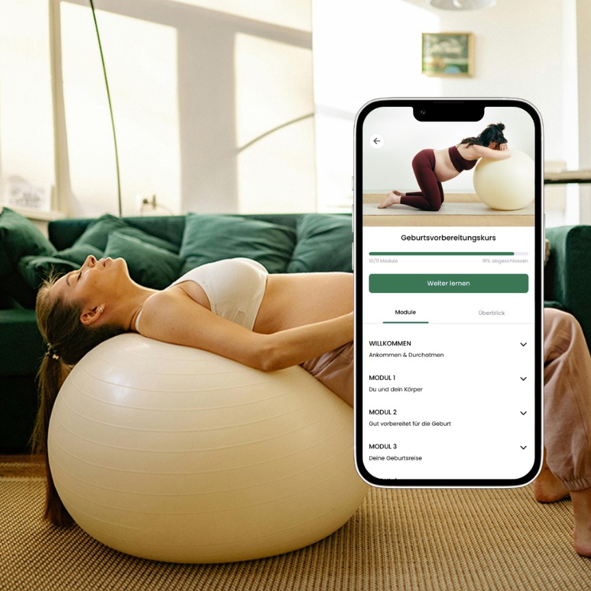 Begleitete Geburtsvorbereitung in der Glimmer App
