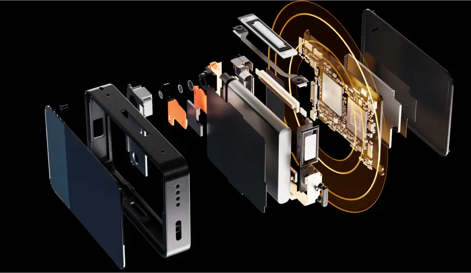 Exploded view of LUCI Pin