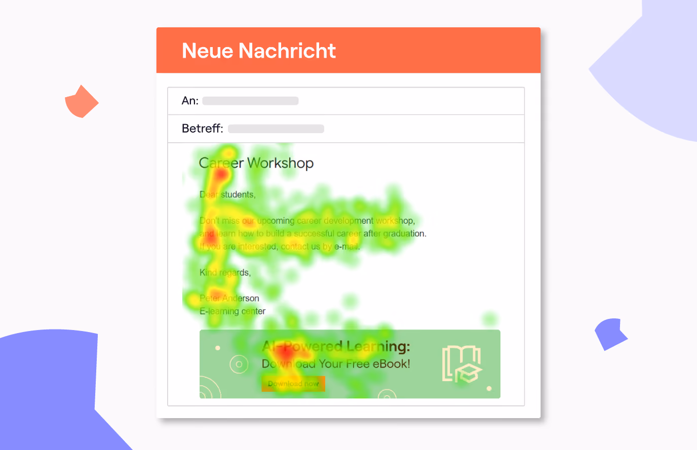 Heatmap aus der Eye-Tracking-Studie.