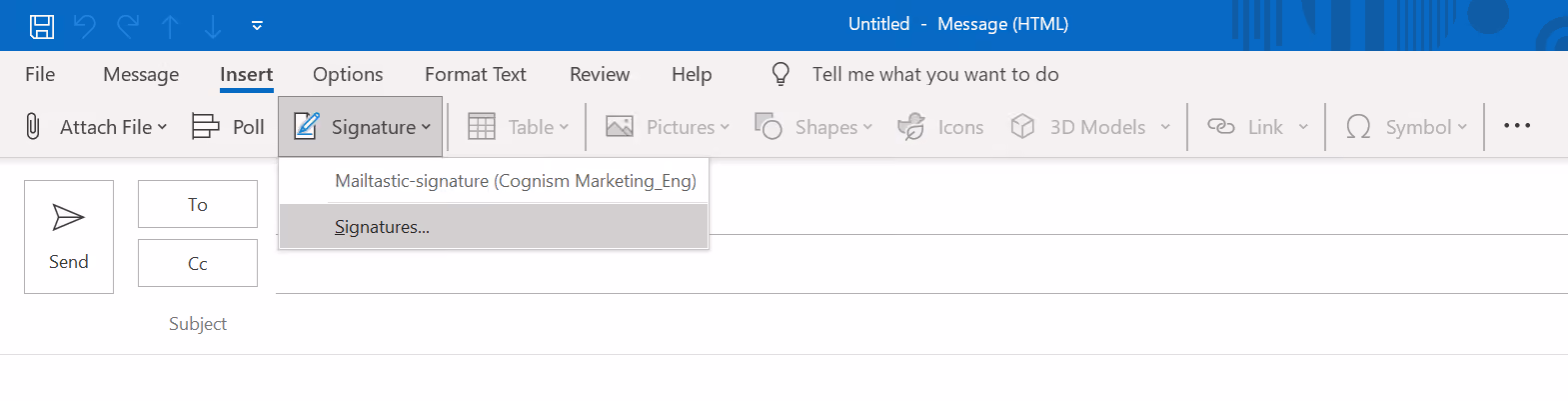 How to add a logo to your email signature
