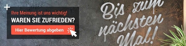 Bewertung Banner E-Mail-Signaturen