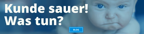Kunde sauer Kundenservice Banner E-Mail-Signatur