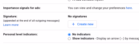 Gmail signature
