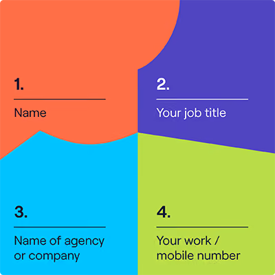 Basic information to include in your sales email signature