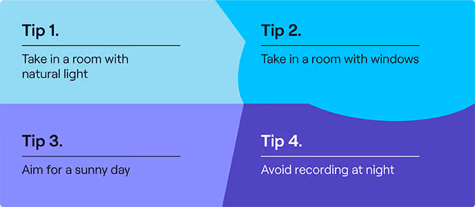 Lighting tips for a good video quality