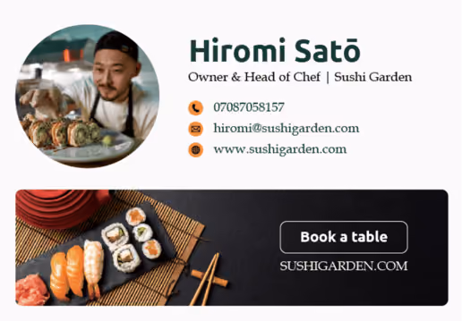 Chef Email Signature