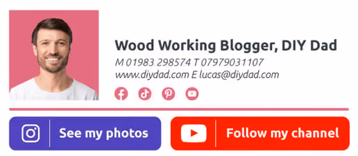 Blogger Email Signature
