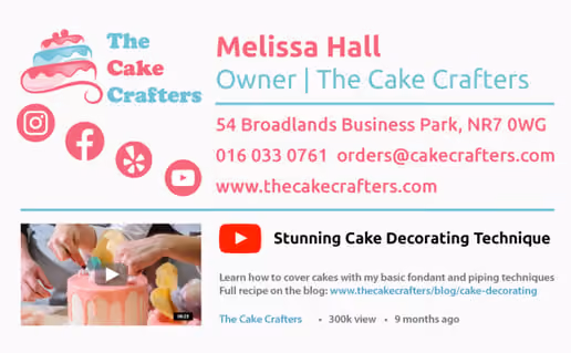 Bakery Owner Email Signature