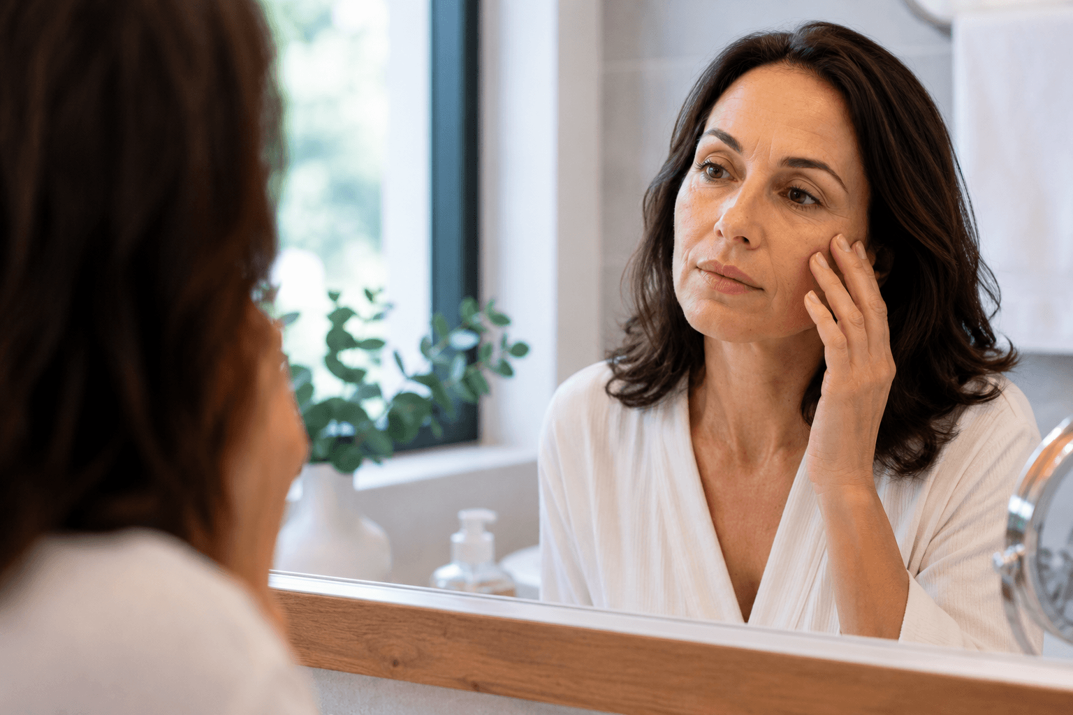 Provider performing a Sculptra treatment on a patient's cheek in Jacksonville, Florida
