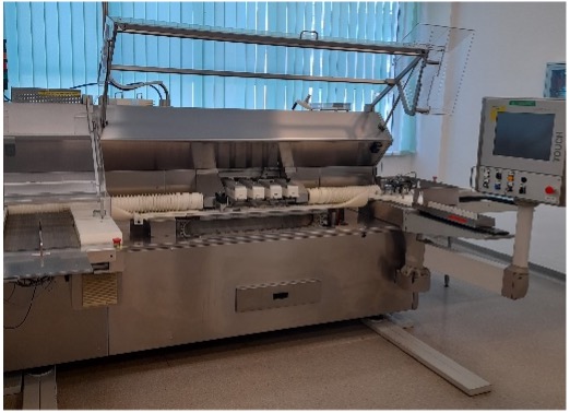 Brevetti leak detection machine for ampoules, a stainless steel unit with side control panel