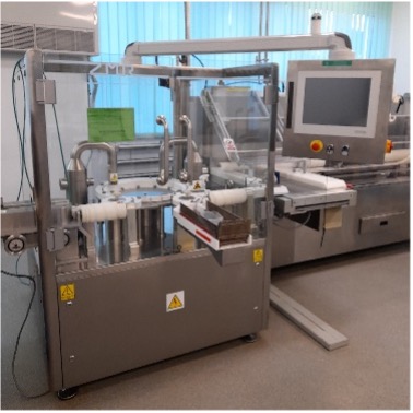 ZMR ampoule head inspection device with transparent guarding and touchscreen panel