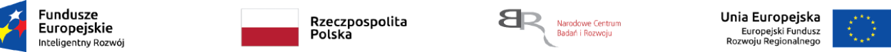 Logos of European Funds, Republic of Poland, National Centre for Research and Development and European Union