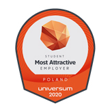Universum 2020 badge: Student Most Attractive Employer Poland