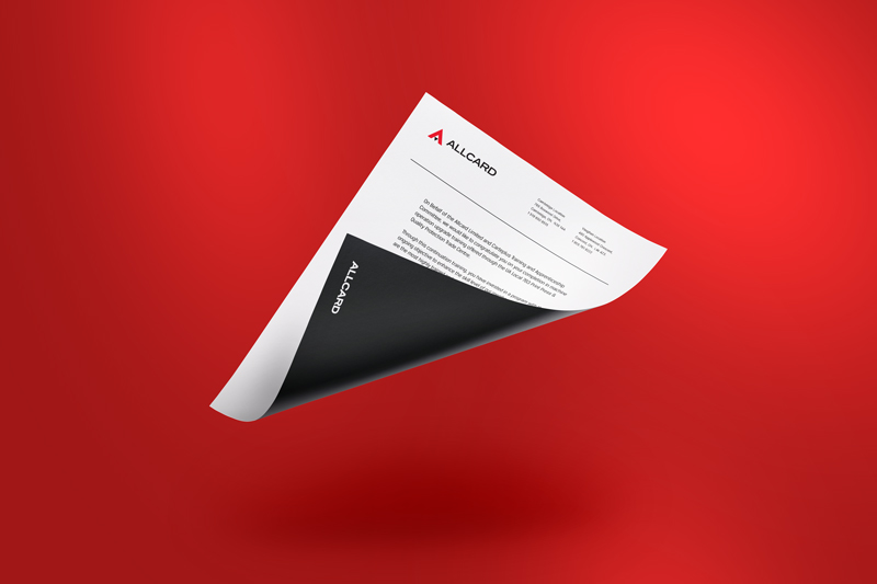 letterheads with full bleed
