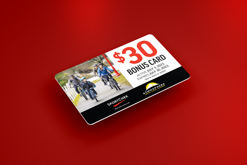 plastic promotional gift card