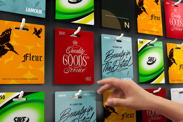 standard card carriers for retail display
