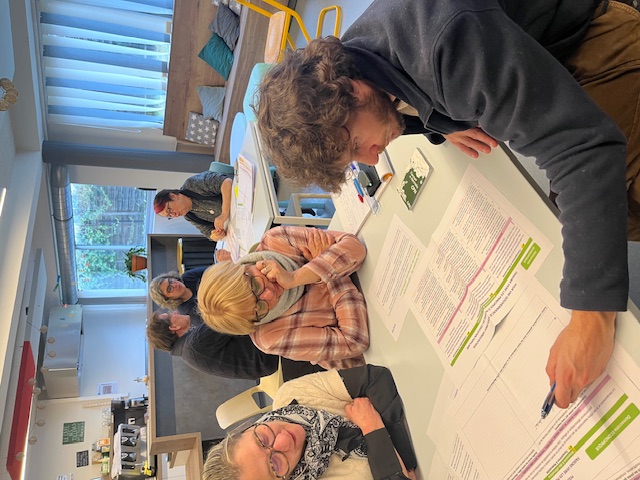 Atelier de co-écriture d'un Manifeste, participants réunis autour de la table