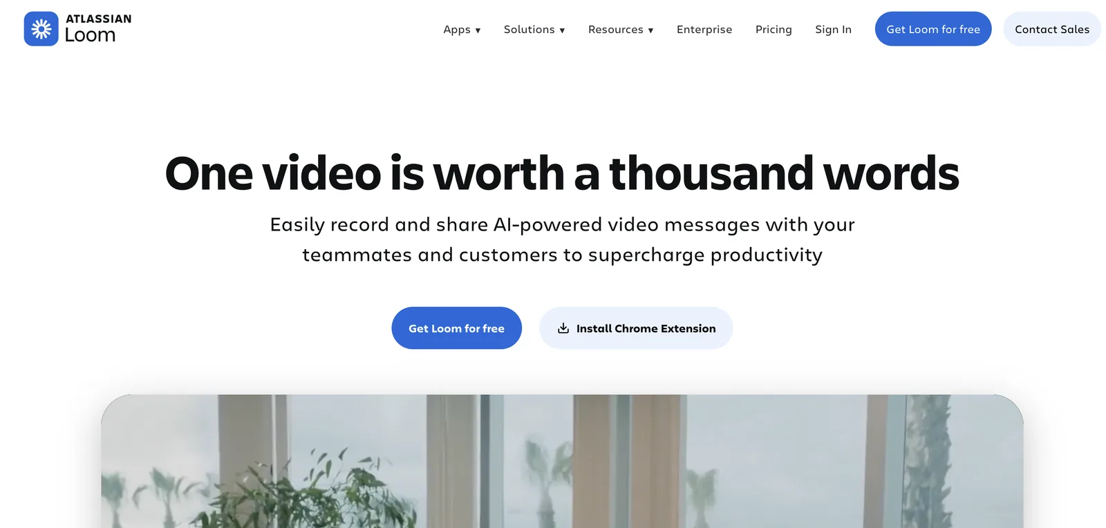 Loom homepage featuring embedded video demos throughout the page