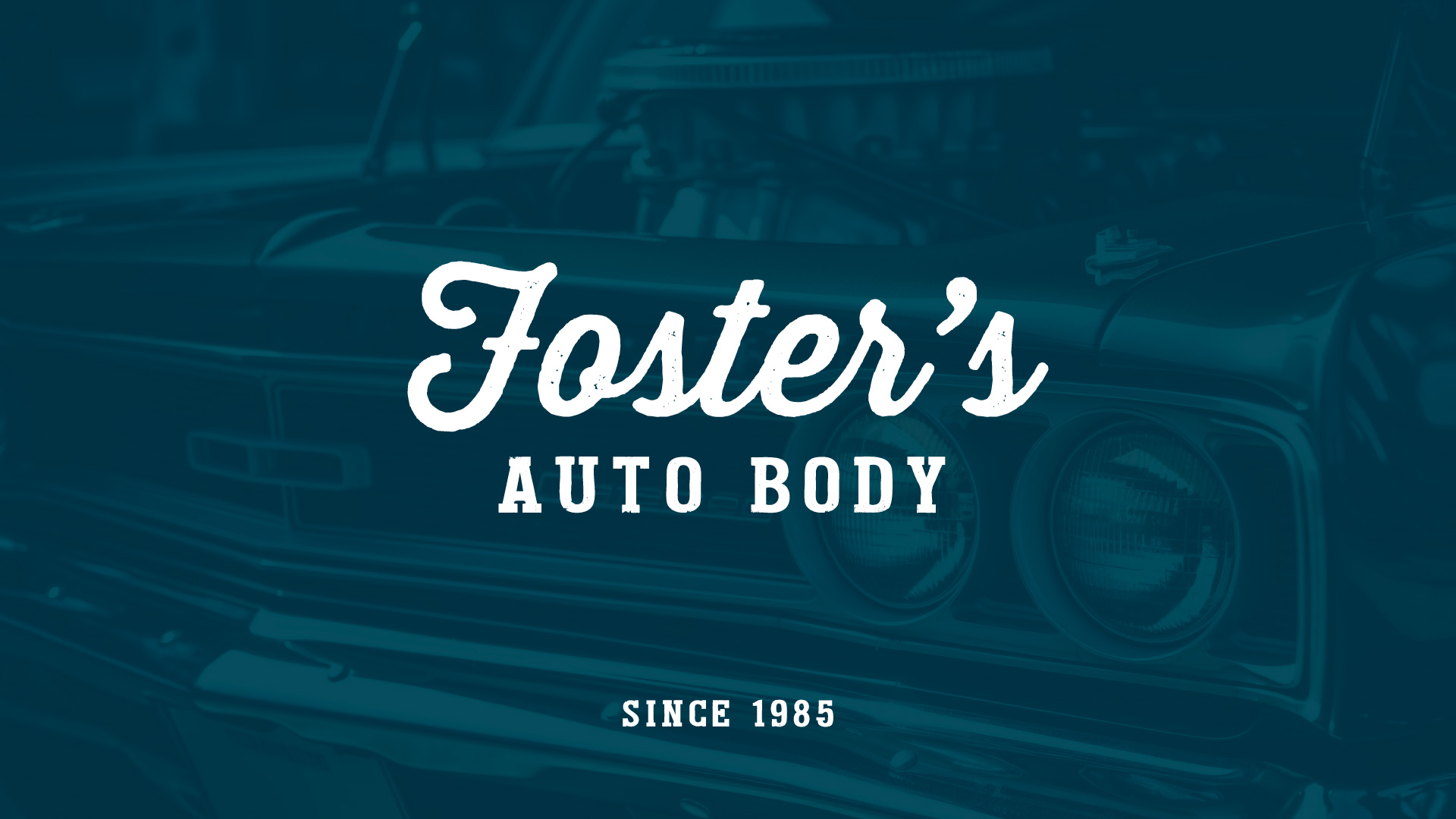 Auto body shop logo for Foster's Auto Body, designed by 42nd Street