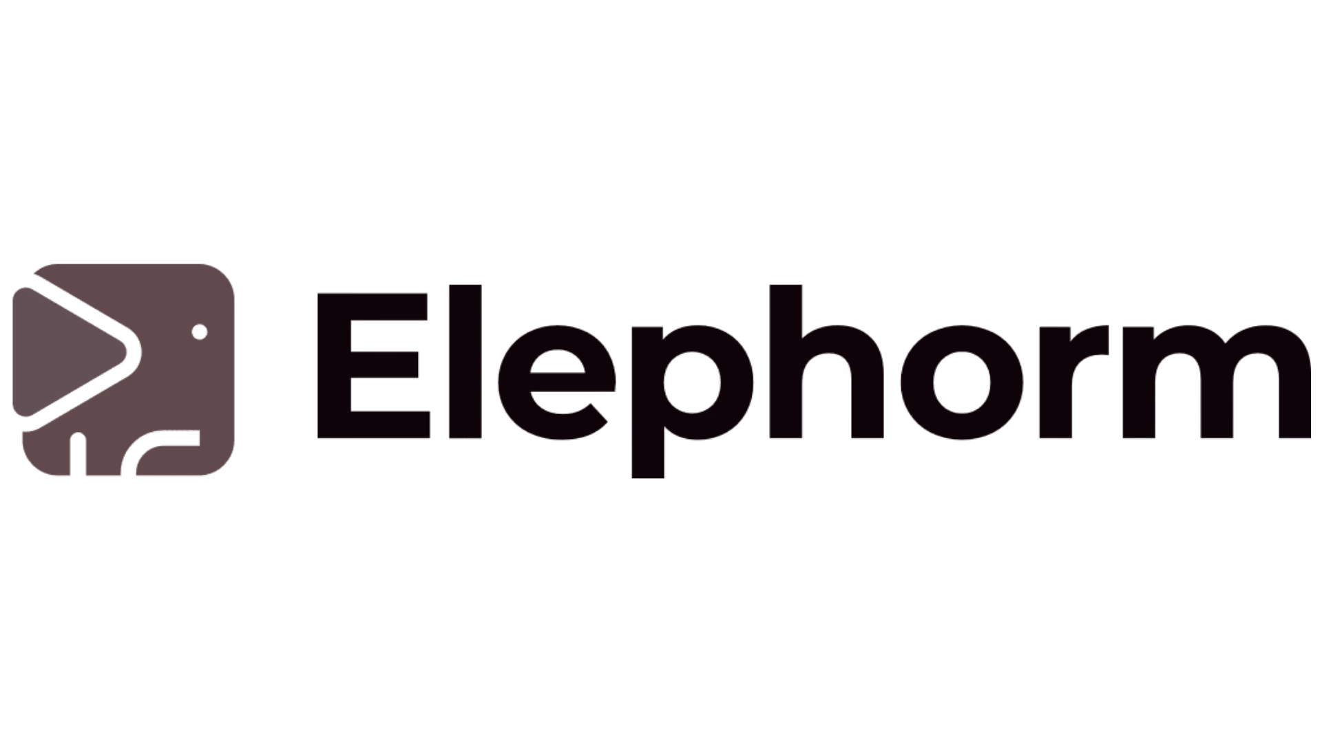 Logo Elephorm avec un éléphant stylisé carré à gauche du texte.